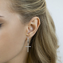 Серьги серебряные 0201659-00775 | Серьги серебряные 0201659-00775 купить по цене 4434 руб. в ювелирном магазине ⭐️ «Золотая Подкова»