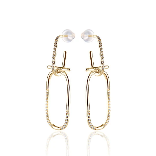 Серьги серебряные E80770401-Y поз. | Серебряные серьги купить по выгодной цене в ювелирном магазине ⭐️ «Золотая Подкова»