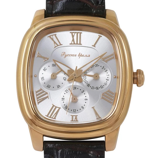 Часы "Русское Время" 3519051кк кварцевые, муж. | Золотые и стальные часы купить по выгодной цене в ювелирном магазине ⭐️ «Золотая Подкова»