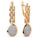 Серьги золотые 028812-1102 | Серьги золотые 028812-1102 купить по цене 95130 руб. в ювелирном магазине ⭐️ «Золотая Подкова»