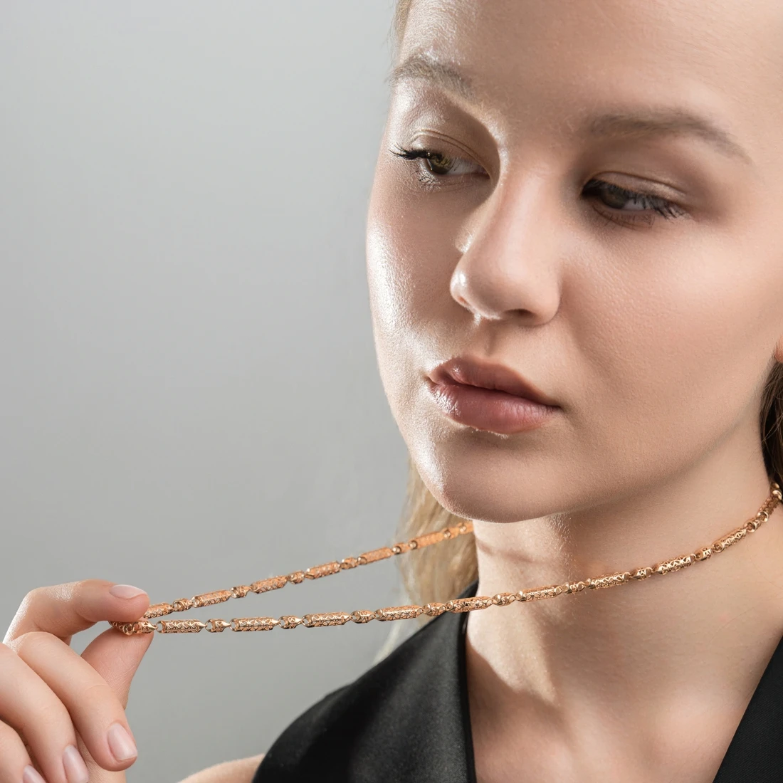 Цепь золотая 0577592 | Цепи с бриллиантами купить по выгодной цене в ювелирном магазине ⭐️ «Золотая Подкова»