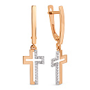 Серьги золотые 024952-1102 | Серьги золотые 024952-1102 купить по цене 53760 руб. в ювелирном магазине ⭐️ «Золотая Подкова»