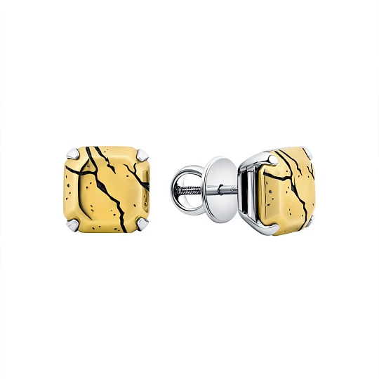 Серьги серебряные 00941-20-091501-00 | Женские серебряные серьги купить по выгодной цене в ювелирном магазине ⭐️ «Золотая Подкова»