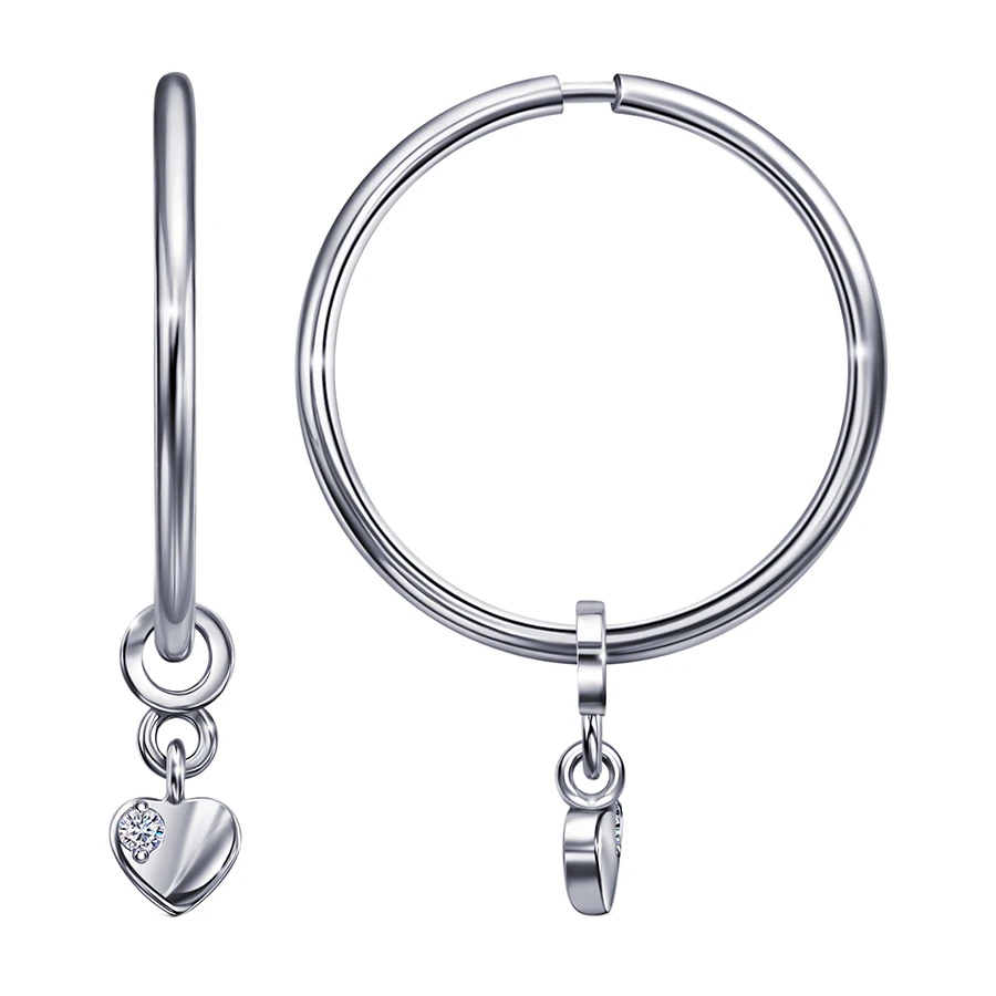 Серьги серебряные С630-1392-15,0 | Конго серьги купить по выгодной цене в ювелирном магазине ⭐️ «Золотая Подкова»