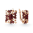 Серьги золотые 20491992 Гранат | Серьги золотые 20491992 Гранат купить по цене 115669 руб. в ювелирном магазине ⭐️ «Золотая Подкова»