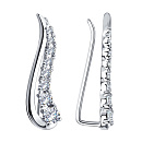 Серьги серебряные 94021849 | Серьги серебряные 94021849 купить по цене 3076 руб. в ювелирном магазине ⭐️ «Золотая Подкова»