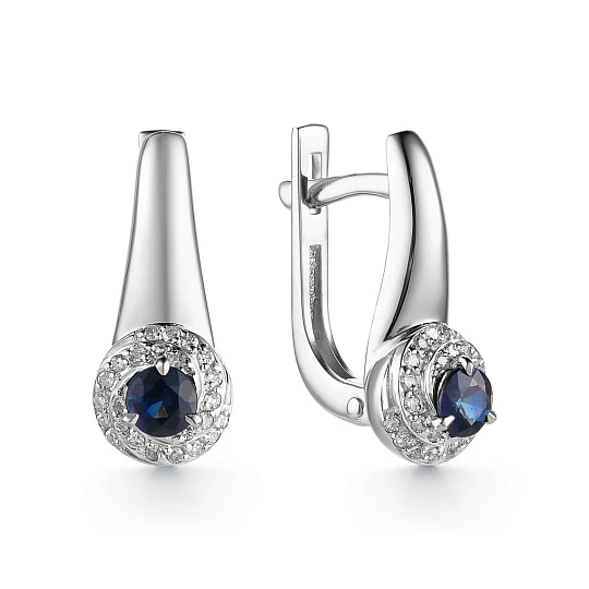 Серьги золотые 23030-202 | Ювелирные изделия в сети Золотая Подкова