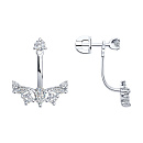 Серьги серебряные 94026018 | Серьги серебряные 94026018 купить по цене 4944 руб. в ювелирном магазине ⭐️ «Золотая Подкова»