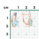 Серьги Au 585 (02-4705-00-201-1111-76 №20 61)