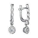 Серьги золотые 25866-200 | Серьги золотые 25866-200 купить по цене 110991 руб. в ювелирном магазине ⭐️ «Золотая Подкова»