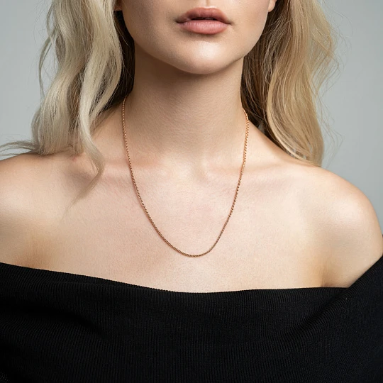 Цепь золотая ЦГР00512040 | Ювелирные изделия от бренда Каратов 💍 купить по доступной цене в ювелирной сети «Золотая Подкова»