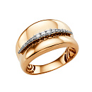 Кольцо золотое 900091-1102 | Кольцо золотое 900091-1102 купить по цене 67060 руб. в ювелирном магазине ⭐️ «Золотая Подкова»