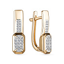 Серьги золотые 25743-100 | Серьги золотые 25743-100 купить по цене 159365 руб. в ювелирном магазине ⭐️ «Золотая Подкова»