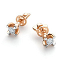 Серьги золотые 26047-100 | Серьги золотые 26047-100 купить по цене 54521 руб. в ювелирном магазине ⭐️ «Золотая Подкова»