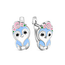 Серьги серебряные сп-00р216 Пингвин | Серьги серебряные сп-00р216 Пингвин купить по цене 3048 руб. в ювелирном магазине ⭐️ «Золотая Подкова»