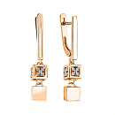 Серьги золотые 901202-1102 | Серьги золотые 901202-1102 купить по цене 70770 руб. в ювелирном магазине ⭐️ «Золотая Подкова»