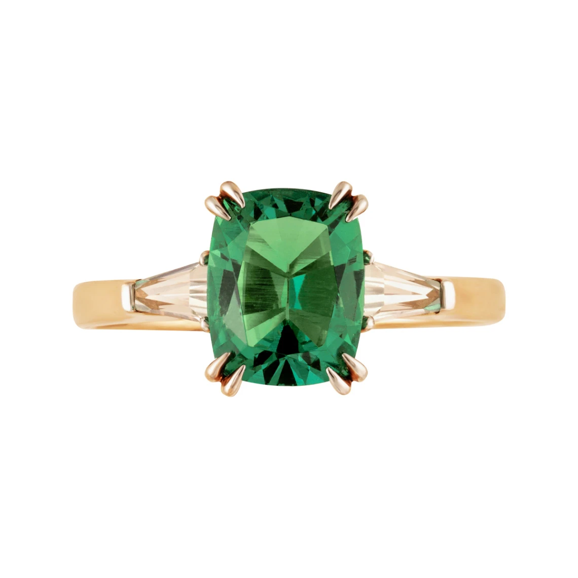 Кольцо золотое 920502Изумруд гт. | Кольца с изумрудами купить по выгодной цене в ювелирном магазине ⭐️ «Золотая Подкова»