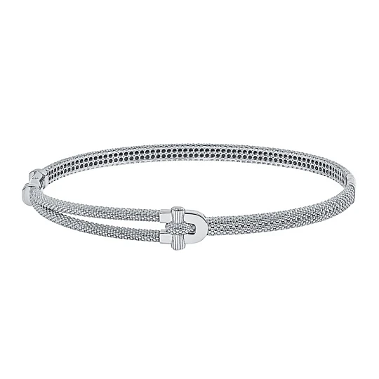 Браслет серебряный 00285-60-090101-00 | Браслеты без вставок купить по выгодной цене в ювелирном магазине ⭐️ «Золотая Подкова»