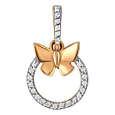 Подвеска золотая 852099 | Подвеска золотая 852099 купить по цене 18795 руб. в ювелирном магазине ⭐️ «Золотая Подкова»