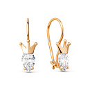 Серьги золотые 021112-1100 | Серьги золотые 021112-1100 купить по цене 25410 руб. в ювелирном магазине ⭐️ «Золотая Подкова»