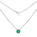 Колье серебряное SS-B0645NC3 | Колье серебряное SS-B0645NC3 купить по цене 2628 руб. в ювелирном магазине ⭐️ «Золотая Подкова»