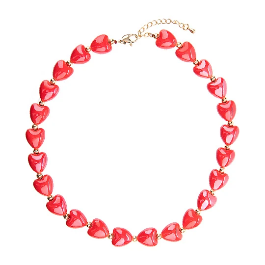 Колье стальное SS23-LOVE-Y | Колье купить по выгодной цене в ювелирном магазине ⭐️ «Золотая Подкова»