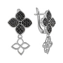 Серьги серебряные 903-00221-01-00-21-01 | Серьги серебряные 903-00221-01-00-21-01 купить по цене 5528 руб. в ювелирном магазине ⭐️ «Золотая Подкова»