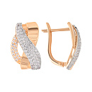 Серьги золотые 803-02905-10-00-20-00 | Серьги золотые 803-02905-10-00-20-00 купить по цене 89460 руб. в ювелирном магазине ⭐️ «Золотая Подкова»