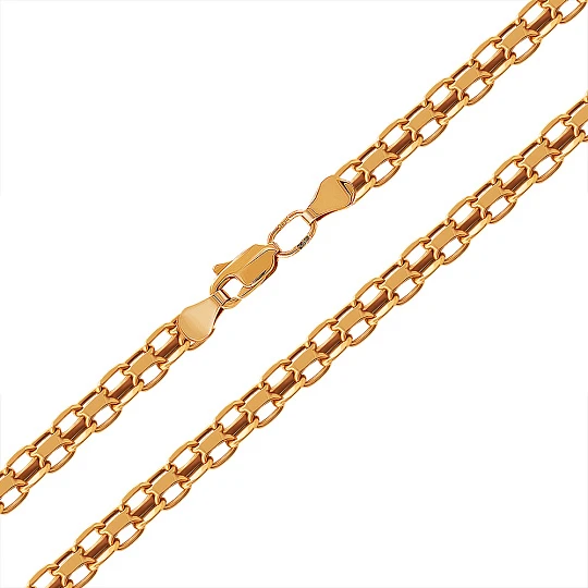 Цепь золотая ЦПБМ20512050 | Цепи купить по выгодной цене в ювелирном магазине ⭐️ «Золотая Подкова»