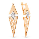 Серьги золотые 502872-1102 | Серьги золотые 502872-1102 купить по цене 91350 руб. в ювелирном магазине ⭐️ «Золотая Подкова»