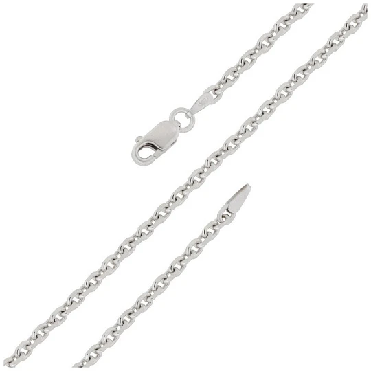 Цепь серебряная 0804R080L55 | Цепи купить по доступной цене в ювелирном магазине «Золотая Подкова»