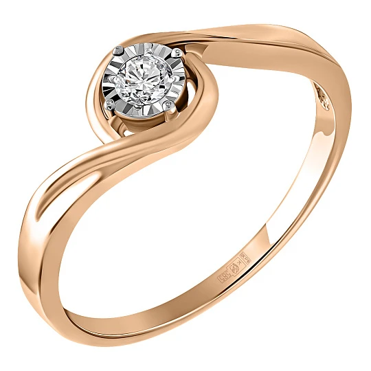 Кольцо из золота с бриллиантами