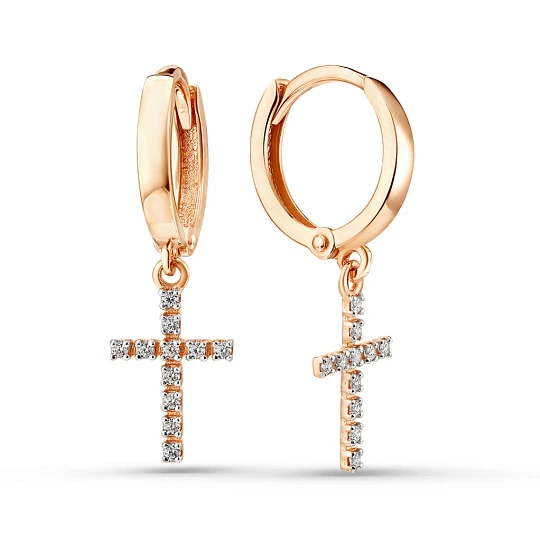 Серьги золотые 803-02456-10-00-20-00 | Ювелирные изделия в сети Золотая Подкова