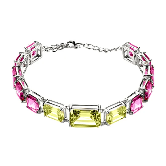 Браслет серебряный BR009745 | Браслеты с фианитом купить по выгодной цене в ювелирном магазине ⭐️ «Золотая Подкова»