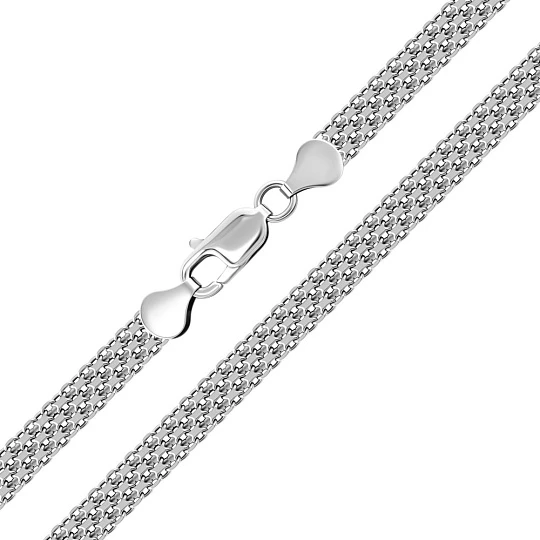 Браслет серебряный BSM0402L4F-Rd | Браслеты купить по доступной цене в ювелирном магазине «Золотая Подкова»