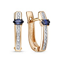 Серьги золотые 12-02030-1189 | Серьги золотые 12-02030-1189 купить по цене 64020 руб. в ювелирном магазине ⭐️ «Золотая Подкова»