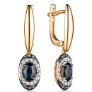 Серьги золотые 25834-170 | Серьги золотые 25834-170 купить по цене 143749 руб. в ювелирном магазине ⭐️ «Золотая Подкова»