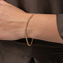 Браслет золотой НБ 12-023ПГ | Браслет золотой НБ 12-023ПГ купить по цене 26370 руб. в ювелирном магазине ⭐️ «Золотая Подкова»