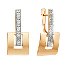 Серьги золотые 016982-1102 | Серьги золотые 016982-1102 купить по цене 61950 руб. в ювелирном магазине ⭐️ «Золотая Подкова»