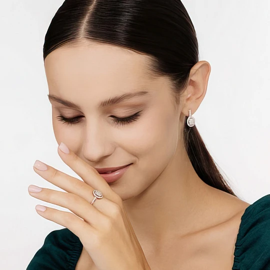Серьги золотые 25664-100