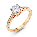 Кольцо золотое 902-00484-10-00-20-00 | Кольцо золотое 902-00484-10-00-20-00 купить по цене 69090 руб. в ювелирном магазине ⭐️ «Золотая Подкова»