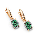 Серьги золотые 25930-101 | Серьги золотые 25930-101 купить по цене 106624 руб. в ювелирном магазине ⭐️ «Золотая Подкова»