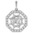 Подвеска серебряная 8401с телец | Подвеска серебряная 8401с телец купить по цене 1244 руб. в ювелирном магазине ⭐️ «Золотая Подкова»