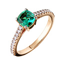 Кольцо золотое 920484Изумруд гт. | Кольцо золотое 920484Изумруд гт. купить по цене 188385 руб. в ювелирном магазине ⭐️ «Золотая Подкова»
