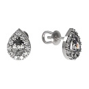 Серьги серебряные 1035892-01110 | Серьги серебряные 1035892-01110 купить по цене 4361 руб. в ювелирном магазине ⭐️ «Золотая Подкова»