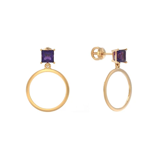 Серьги золотые 1049342-11220-A | Пусеты винтовые серьги купить по выгодной цене в ювелирном магазине ⭐️ «Золотая Подкова» Серьги золотые 1049342-11220-A | Пусеты винтовые серьги купить по выгодной цене в ювелирном магазине ⭐️ «Золотая Подкова»