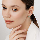 Серьги золотые 25633-301 | Серьги золотые 25633-301 купить по цене 162094 руб. в ювелирном магазине ⭐️ «Золотая Подкова»