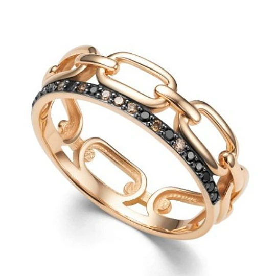 Кольцо золотое 16079-164 | Ювелирные изделия от бренда Алькор 💍 купить по доступной цене в ювелирной сети «Золотая Подкова»