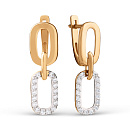 Серьги золотые 032802-1102 | Серьги золотые 032802-1102 купить по цене 59332 руб. в ювелирном магазине ⭐️ «Золотая Подкова»
