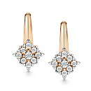 Серьги золотые 27196-100 | Серьги золотые 27196-100 купить по цене 88025 руб. в ювелирном магазине ⭐️ «Золотая Подкова»